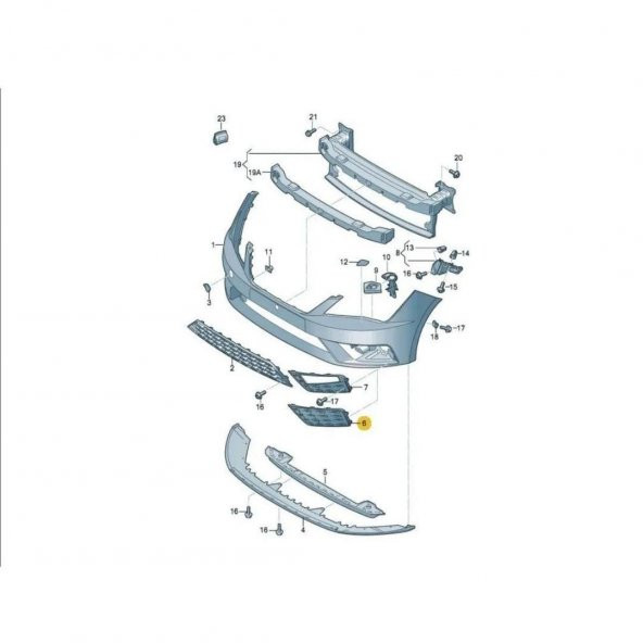 GKL Ön Tampon Sağ Sis Farı Kapağı Sissiz Seat Leon 2013-2016 5F0853666 - 3