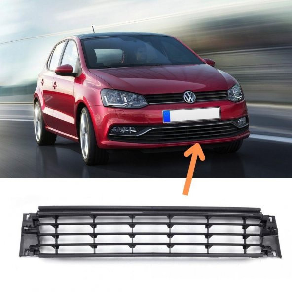GKL Ön Tampon Orta Izgarası VW Polo 2015-2017 6C0853671A 6C0853677A