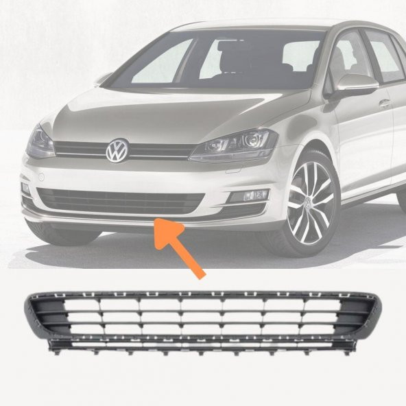 GKL Ön Tampon Orta Izgarası VW Golf 7 2013-2017 5G0853671 5G0853677