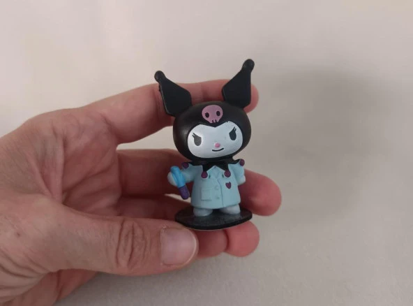 Mini Figür Sanrio Kuromi Karakter Figür Oyuncak 15529 - Resim 2