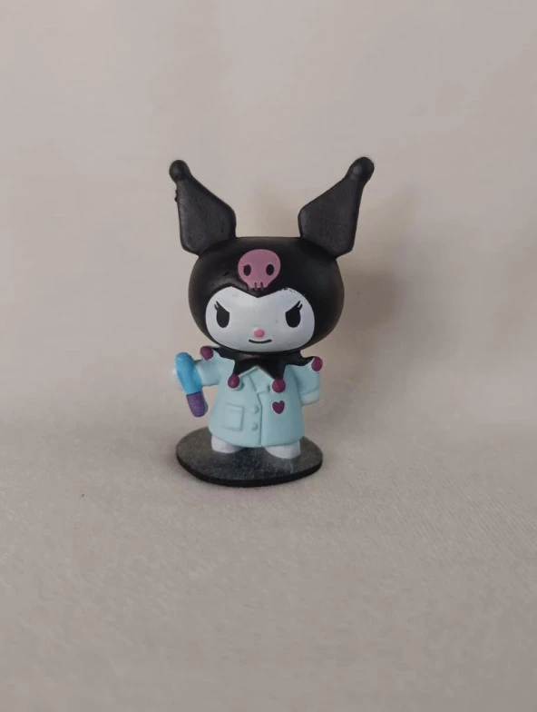 Mini Figür Sanrio Kuromi Karakter Figür Oyuncak 15529 - Resim 5