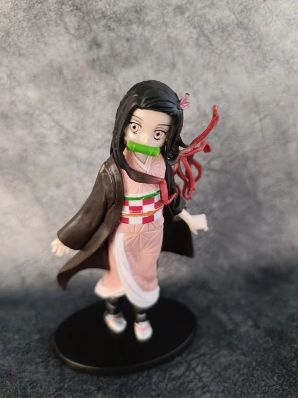 Anime Demon Slayer Nezuko Kamado 14 cm Karakter Figür Oyuncak Biblo - Resim 2