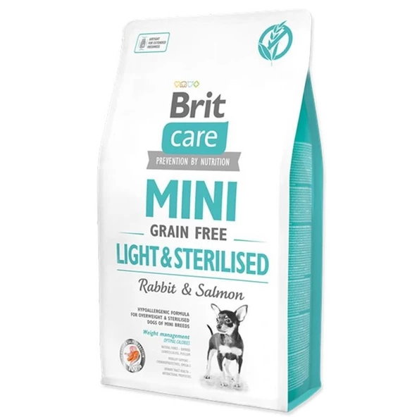 Brit Care Tahılsız Tavşanlı Light Sterillised Mini Irk Köpek Maması 2 Kg