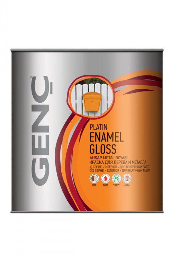 Genç Sentetik Parlak Ahşap Metal Boyası 0.75 Litre / Cam Göbeği