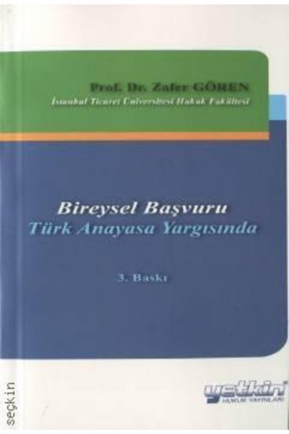 Bireysel Başvuru Türk Anayasa Yargısında - 2