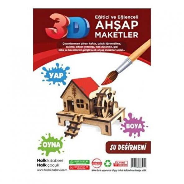 Su Değirmeni Ahşap Maket