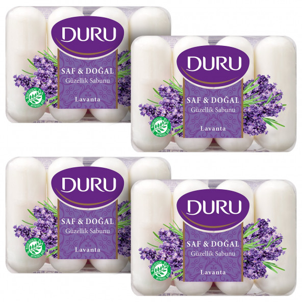 Duru Saf & Doğal Lavanta 16 Adet Güzellik Sabunu 4x280gr
