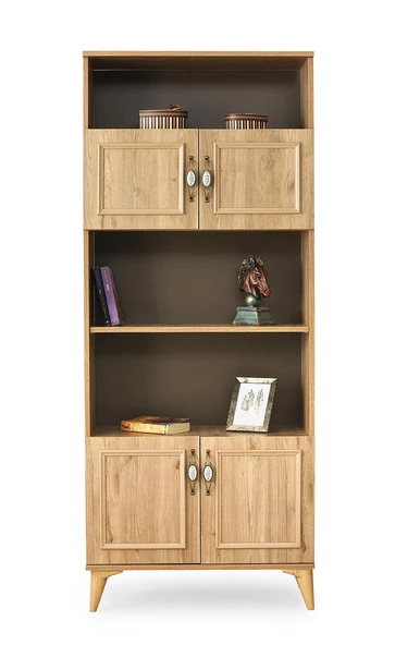 Irmak Dolaplı 5 Raflı Kitaplık 80x30x195cm - 5