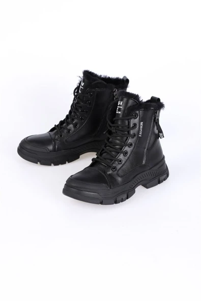 Guja 23K310-24 Kadın İçi Yünlü Kaymaz Taban Deri Bot - Resim 9