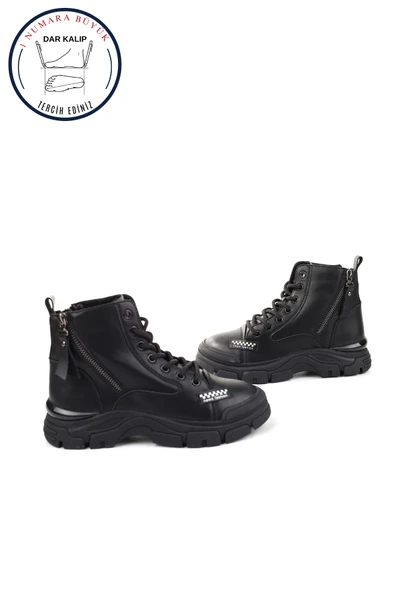 Guja 23K310-9 Kadın İçi Yünlü Kaymaz Taban Deri Bot - Resim 2