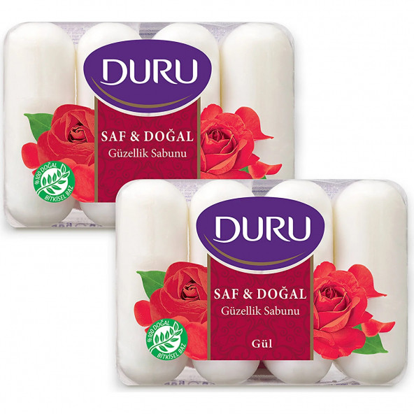 Duru Saf & Doğal Gül 8 Adet Güzellik Sabunu 2 x 280 gr ürün görseli