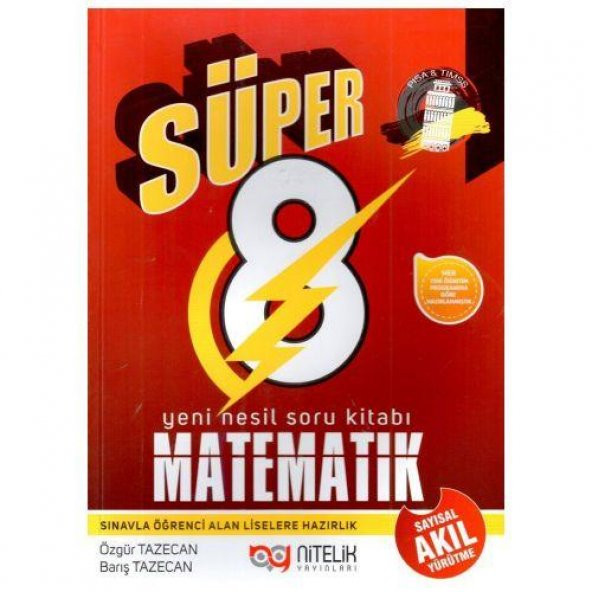 Süper 8 Matematik Sayısal Soru Kitabı - 1