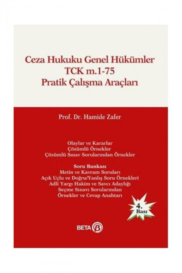 Ceza Hukuku Genel Hükümler TCK m.1-75 Pratik Çalış