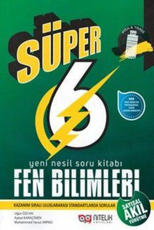 Nitelik Yayınları 6.Sınıf Süper Fen Bilimleri Soru ürün görseli 1
