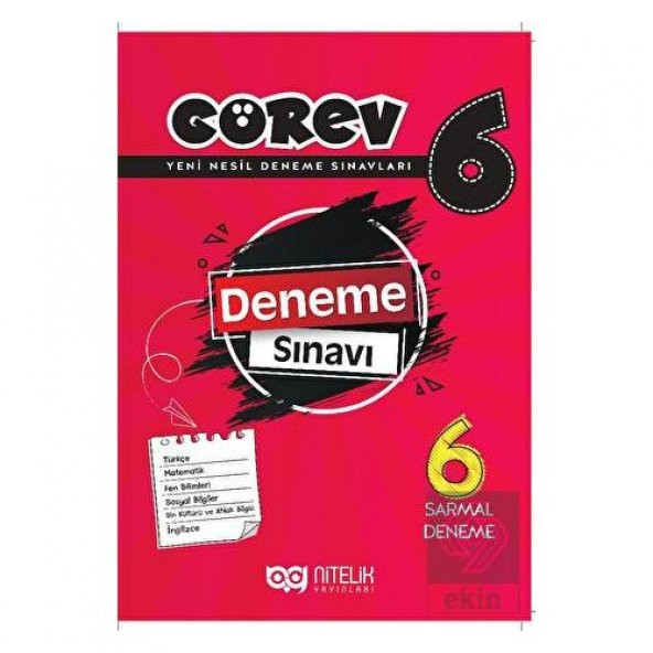 Nitelik Yayınları 6.Sınıf Görev Deneme Sınavı (6 D - 2