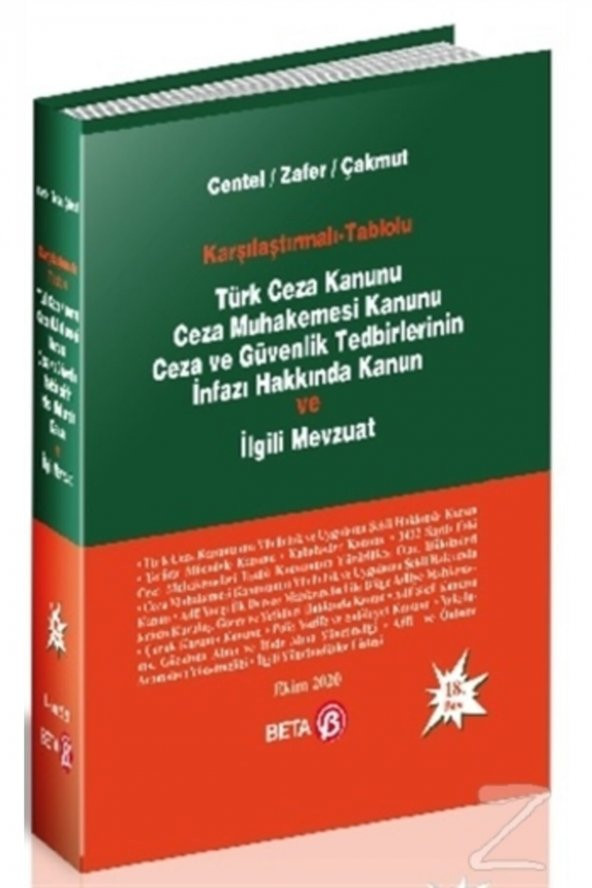 Karşılaştırmalı-Tablolu Türk Ceza Kanunu Ceza Muha ürün görseli 1