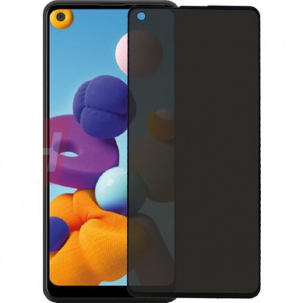 Samsung Galaxy A21s Gizli Hayalet Tam Kaplayan Ekran Koruyucu
