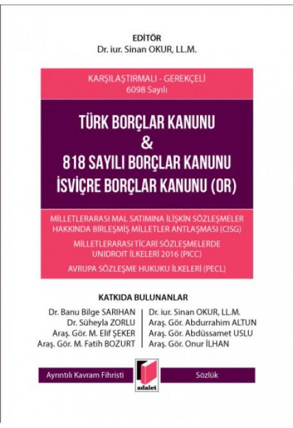 Türk Borçlar Kanunu ve 818 Sayılı Borçlar Kanunu İ ürün görseli 1