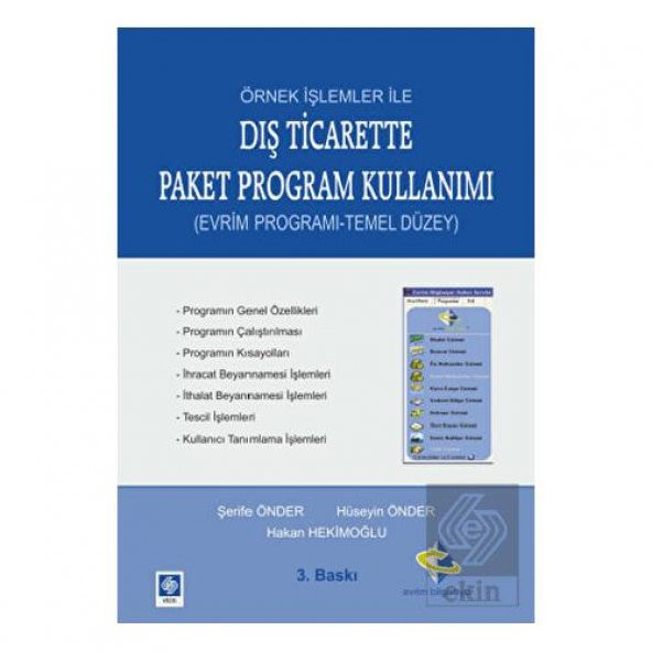 Dış Ticarette Paket Program Kullanımı Şerife Önder - 2