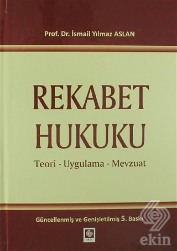 Rekabet Hukuku Yılmaz Aslan 5.Baskı - Resim 2