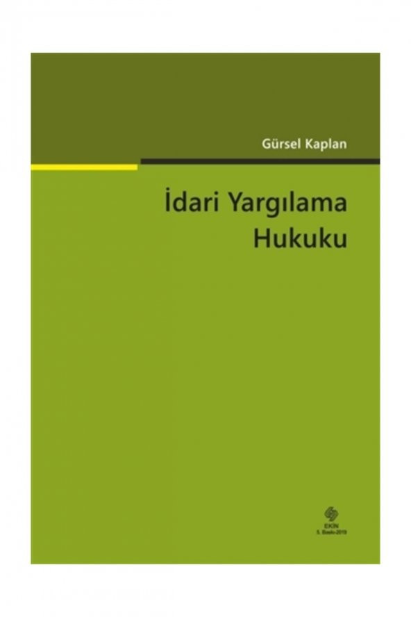 İdari Yargılama Hukuku  5.Baskı - 2