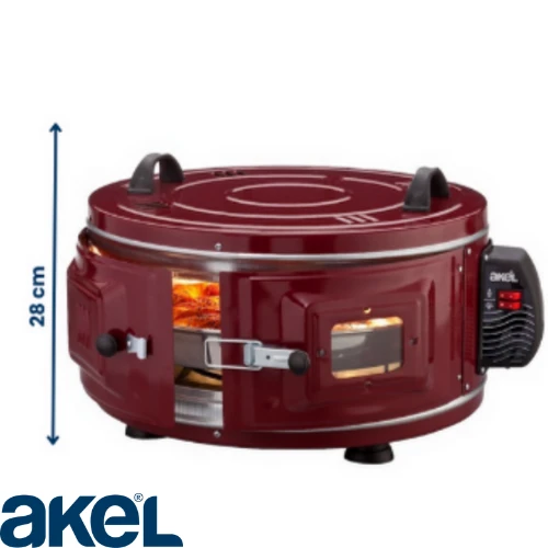 Akel Ön Gözetlemeli, Orta Boy Yuvarlak Davul Fırın Af007 - Resim 2