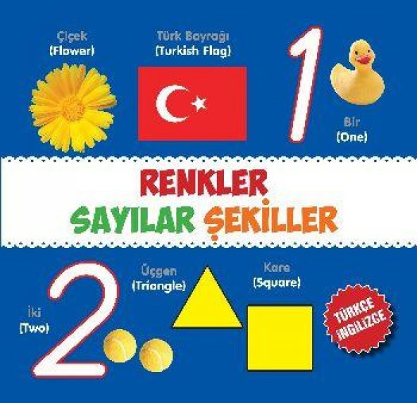 Renkler - Sayılar - Şekiller / Türkçe-İngilizce - 1