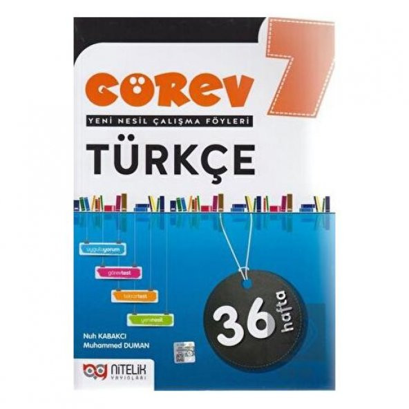 Nitelik Yayınları 7.Sınıf Görev Türkçe Çalışma Föy - 2