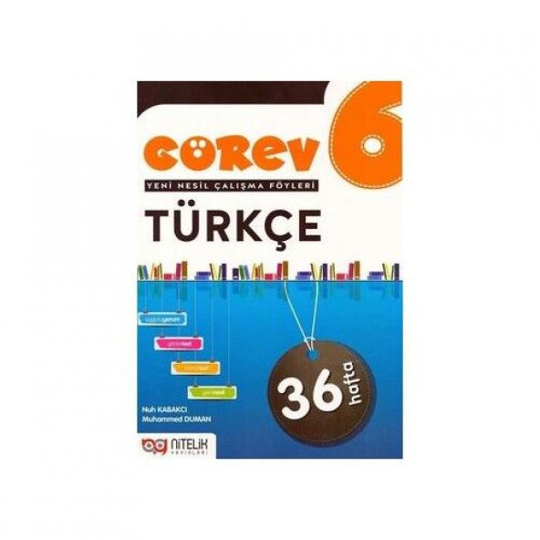 Nitelik Yayınları 6.Sınıf Görev Türkçe Çalışma Föy - 2
