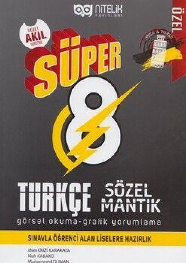 Nitelik Yayınları 8.Sınıf Süper Türkçe Sözel Mantı ürün görseli 1