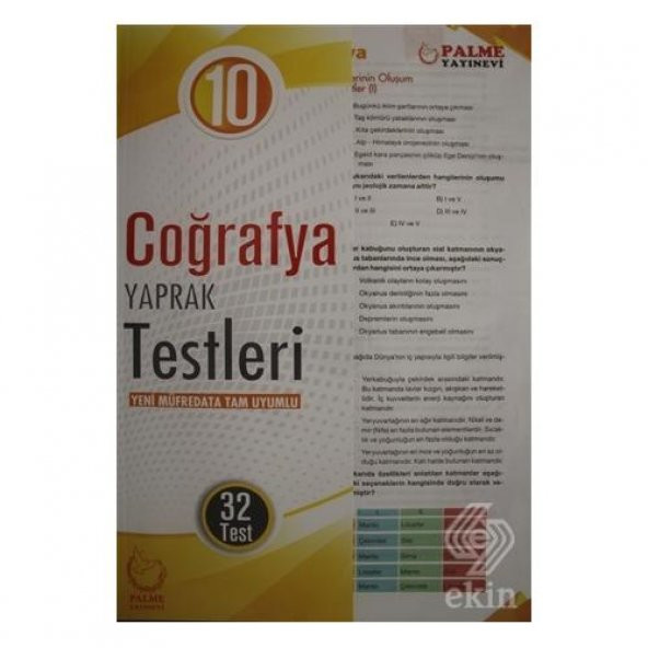 10. Sınıf Coğrafya Yaprak Testleri