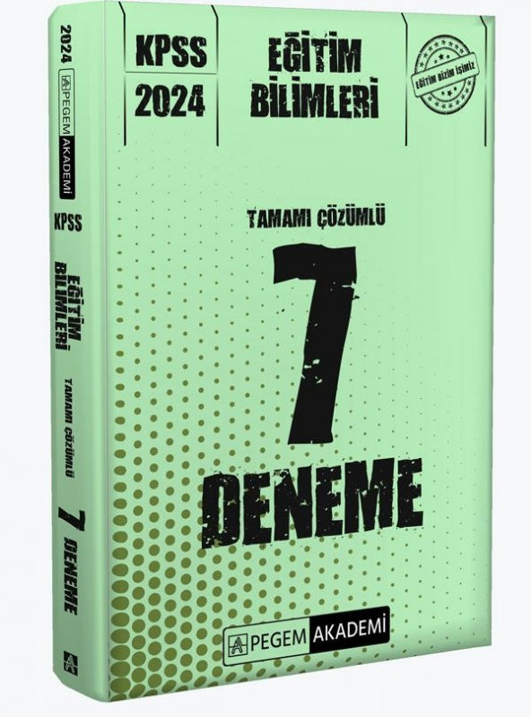 Pegem 2024 KPSS Eğitim Bilimleri Tamamı Çözümlü 7 Deneme Pegem