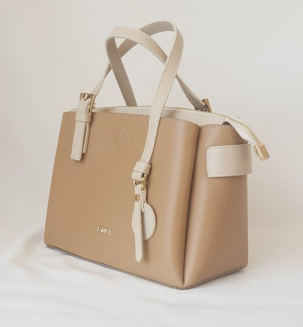 24KCADZ062 Model Sarach Marka Camel Renk Kadın El ve Omuz Çantası - 3