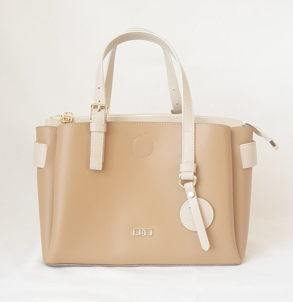 24KCADZ062 Model Sarach Marka Camel Renk Kadın El ve Omuz Çantası