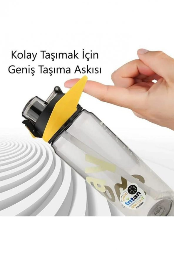 Shotay Handle Tritan Siyah Matara 900Ml - 3