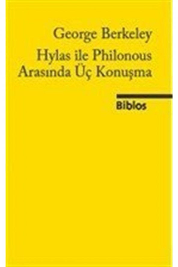 Hylas ile Philonous Arasında Üç Konuşma