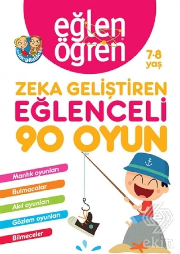 Eğlen Öğren 7-8 Yaş - Zeka Geliştiren Eğlenceli 90 - 1