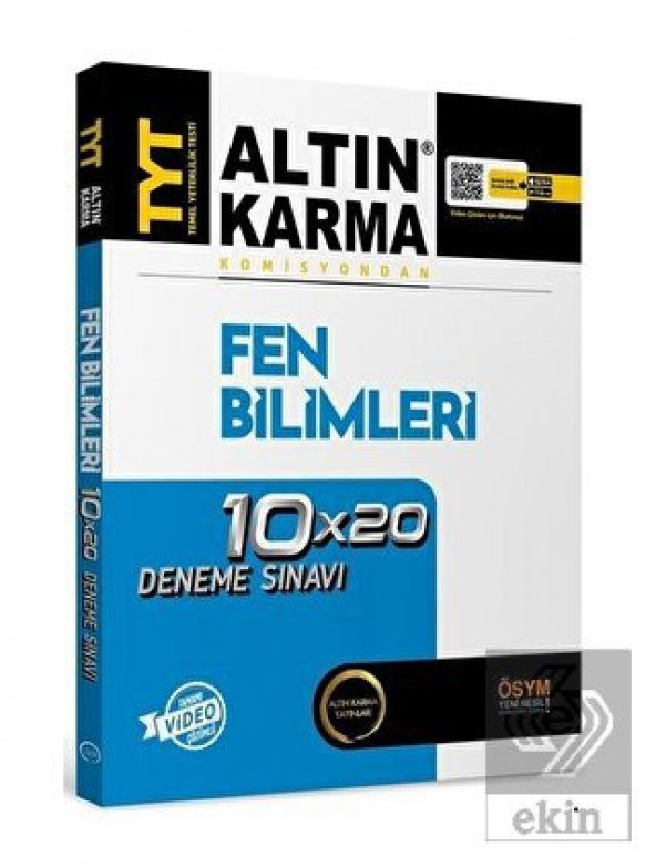 TYT Fen Bilimleri Deneme Video Çözümlü Altın Karma Yayınları