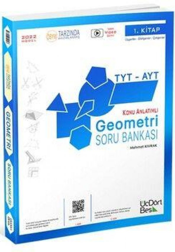 2022 TYT-AYT Konu Anlatımlı Geometri Soru Bankası 1.Kitap