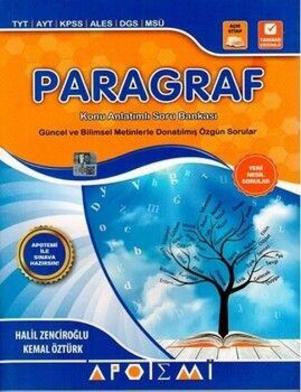 Apotemi Paragraf Konu Anlatımlı Soru Bankası
