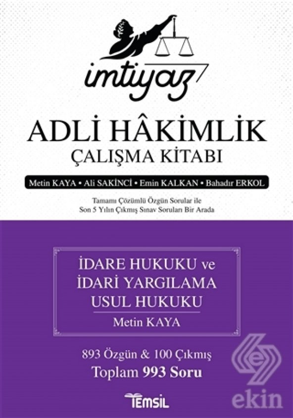 İmtiyaz - Adli Hakimlik Çalışma Kitabı - 1