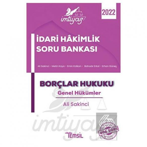 İmtiyaz İdari Hakimlik Çalışma Kitabı - 1