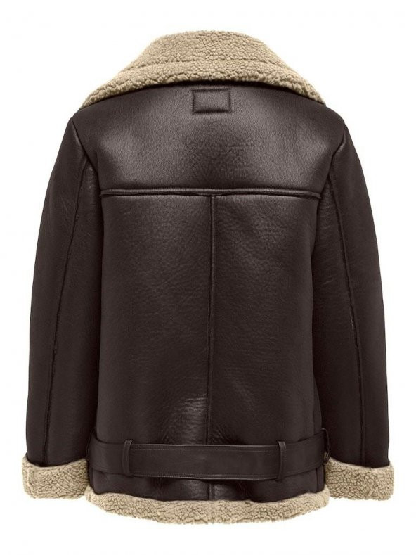 Only New Lıs Faux Leather Avıtor Kadın Ceket 15300262 - 2