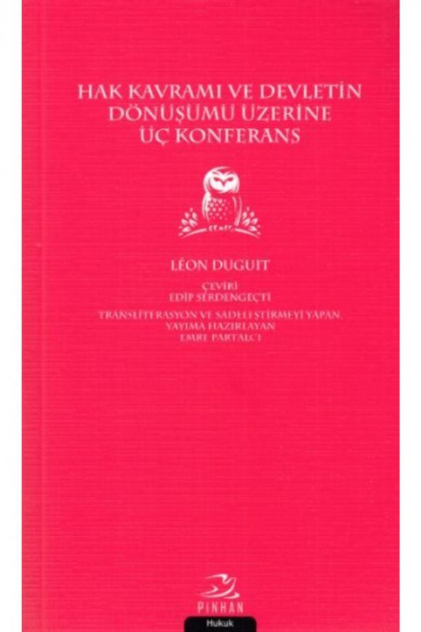 Hak Kavramı ve Devletin Dönüşümü Üzerine Üç Konfer ürün görseli 1