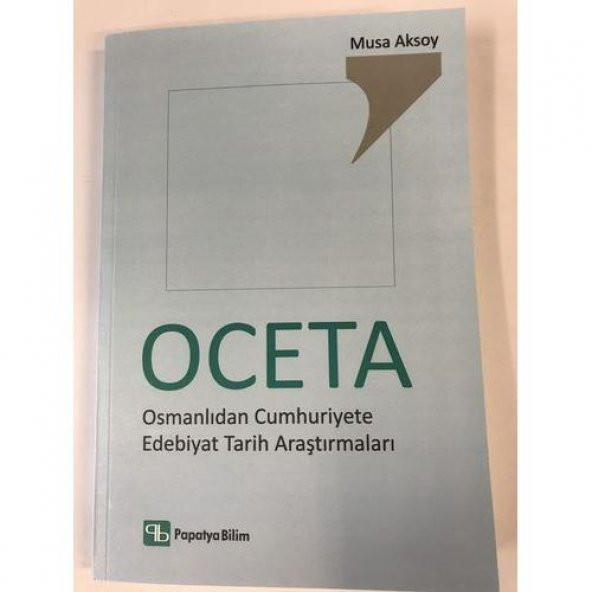 OCETA Osmanlıdan Cumhuriyete Edebiyat Tarih Araştırmaları - 1