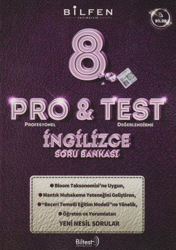 Bilfen 8.Sınıf Pro&Test İngilizce Soru Bankası