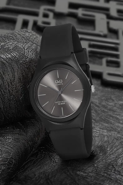 Q&Q VQ86J022Y Su Geçirmez Silikon Kordonlu Kadın Kol Saati - 2