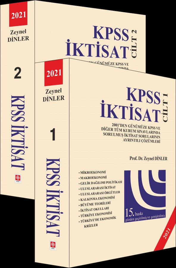 Kpss İktisat Zeynel Dinler ( 2021 - 15.Baskı 2.Cilt)