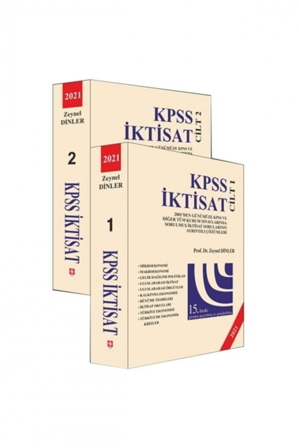 Kpss İktisat Zeynel Dinler ( 2021 - 15.Baskı 2.Cilt) - 2