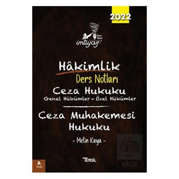 İmtiyaz Hakimlik Ders Notları Ceza Hukuku  Genel H - 1